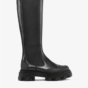 Ganni Black Over the Knee Boots